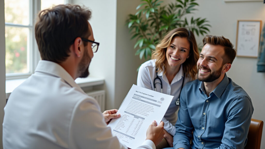 Consulta sobre testes genéticos para risco de câncer de próstata.