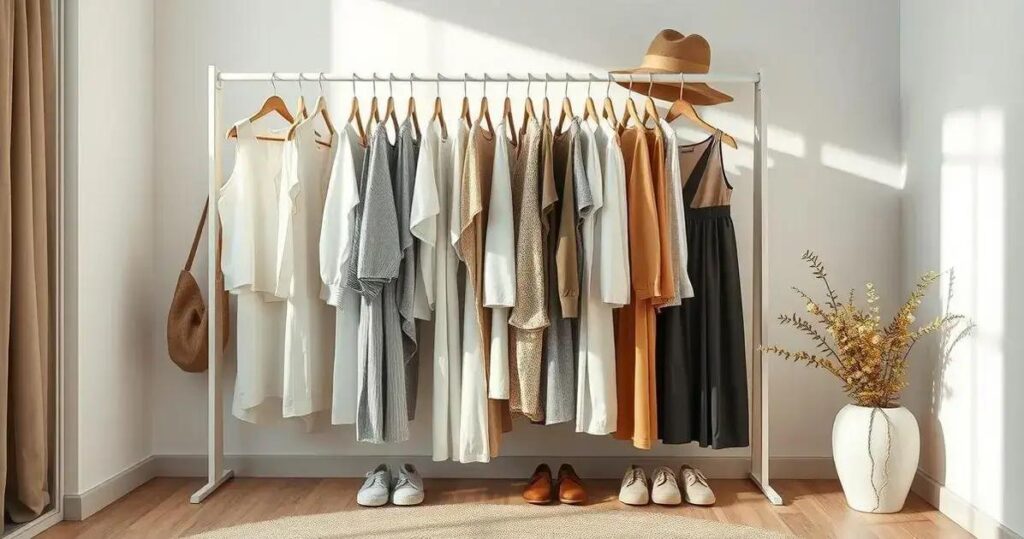 Como Montar Um Guarda-Roupa Minimalista e Versátil guarda-roupa minimalista