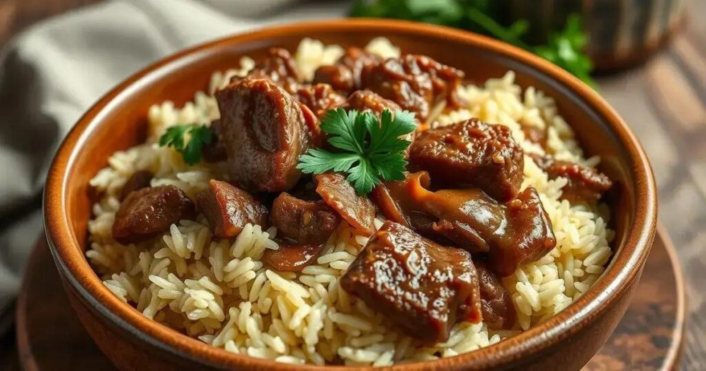 Arroz com Suã Delicioso O Segredo Para Deixar a Carne Macia como fazer arroz com suã