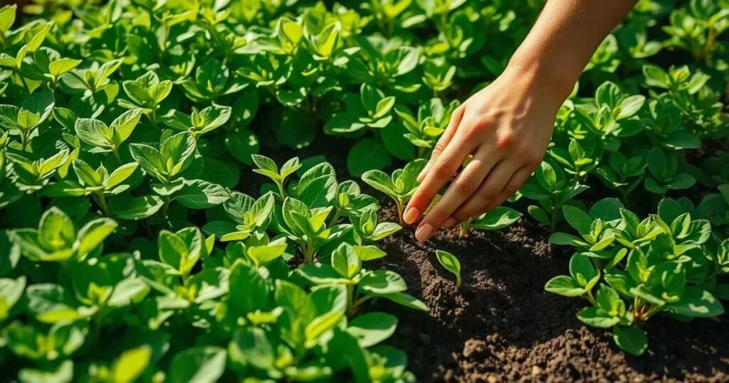 como plantar o coentro