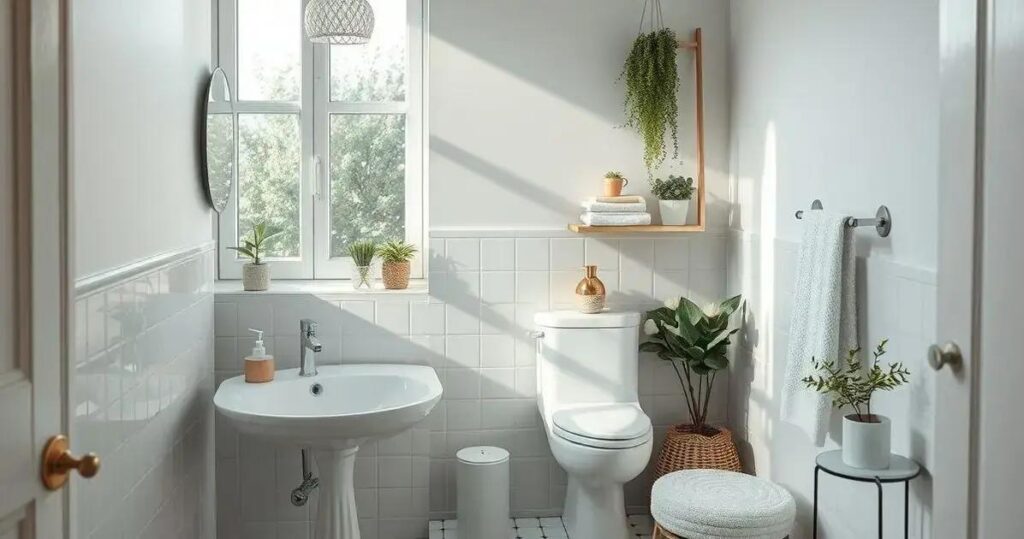Decoração Banheiros Pequenos 12 Ideias Para Ampliar o Espaço decoração banheiros pequenos