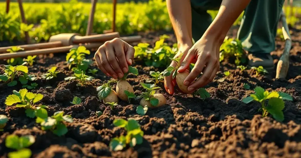 Como Plantar Batatinha Inglesa e Ter Batatas Novas como plantar batatinha inglesa
