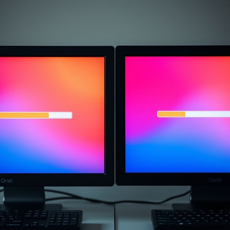 Formatação Lenta vs Rápida: Qual a Diferença Real? Comparativo visual: formatação rápida versus formatação lenta em dois computadores.