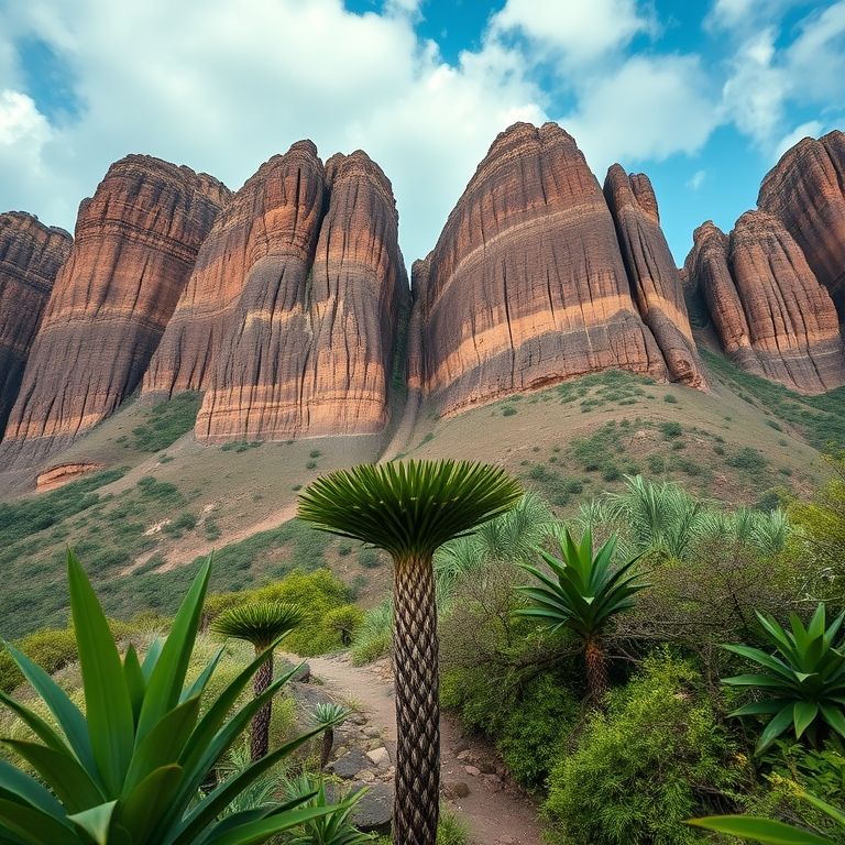 Formações rochosas únicas do Monte Roraima.