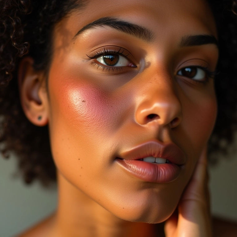 Maquiagem Para Quem Tem Melasma: Como Cobrir Mulher brasileira aplicando maquiagem para cobrir melasma.