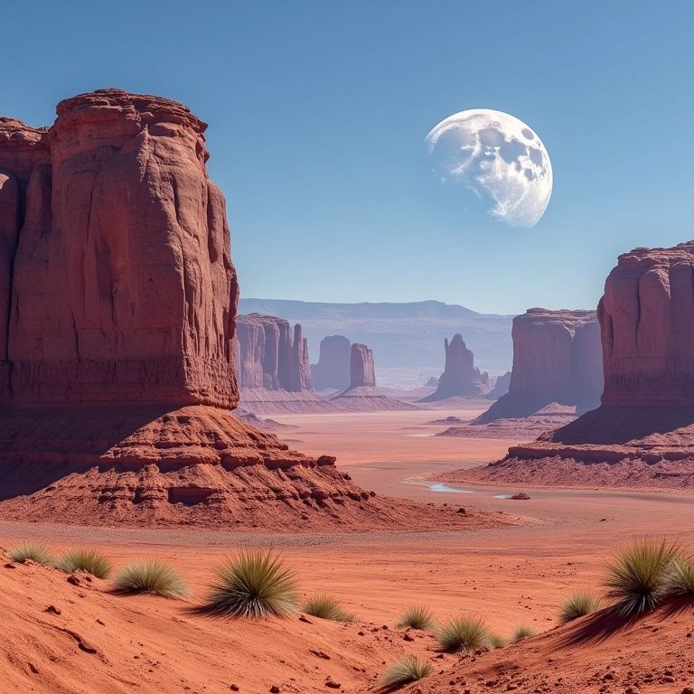Paisagem lunar no Vale da Lua, Deserto do Atacama.