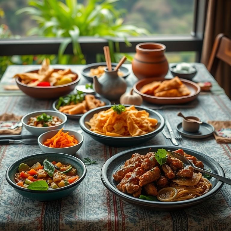 Pratos típicos da culinária de Roraima.