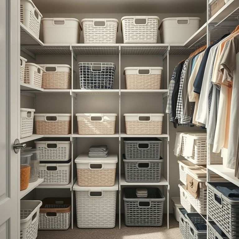Produtos que facilitam a organização do closet.