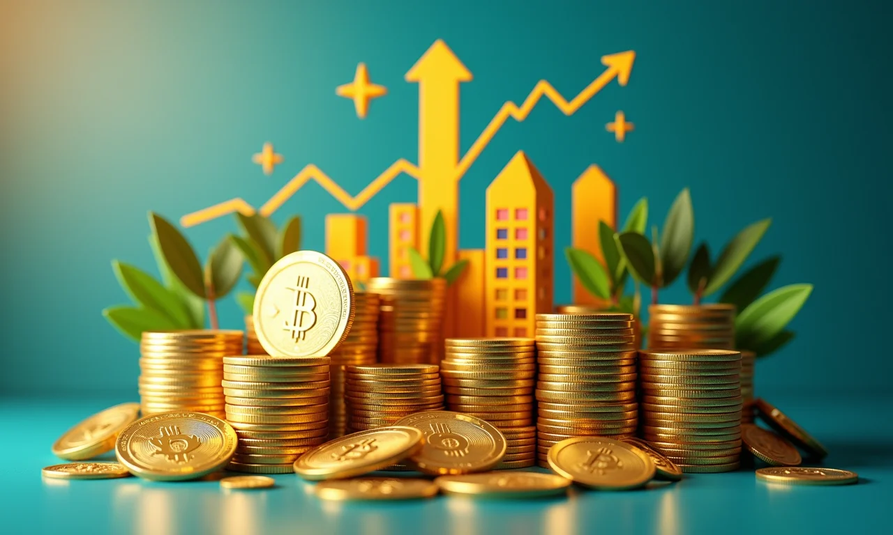 Carteira de investimentos diversificada com ouro.