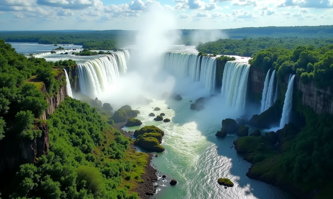 Cataratas do Iguaçu, Brasil/Argentina: A força da natureza em seu esplendor.