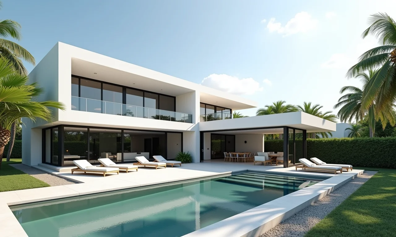 Exemplo de arquitetura moderna em Palmas, com linhas limpas e design contemporâneo.