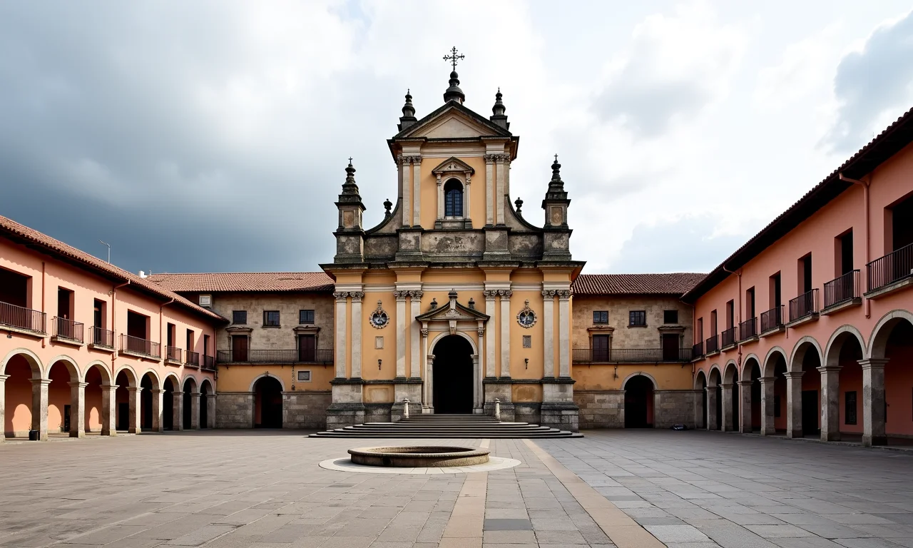 Pátio interno do Monasterio de San Francisco, Quito.