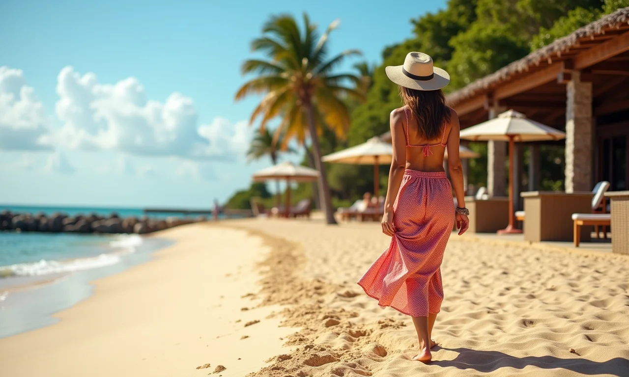 Praia de Trancoso com sofisticação e charme rústico.