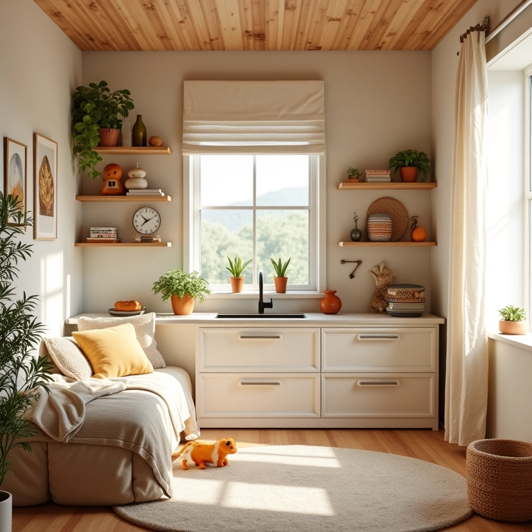 Quarto de Bebê Pequeno: 25 Ideias Para Otimizar o Espaço Quarto de bebê pequeno otimizado com design brasileiro e iluminação natural.
