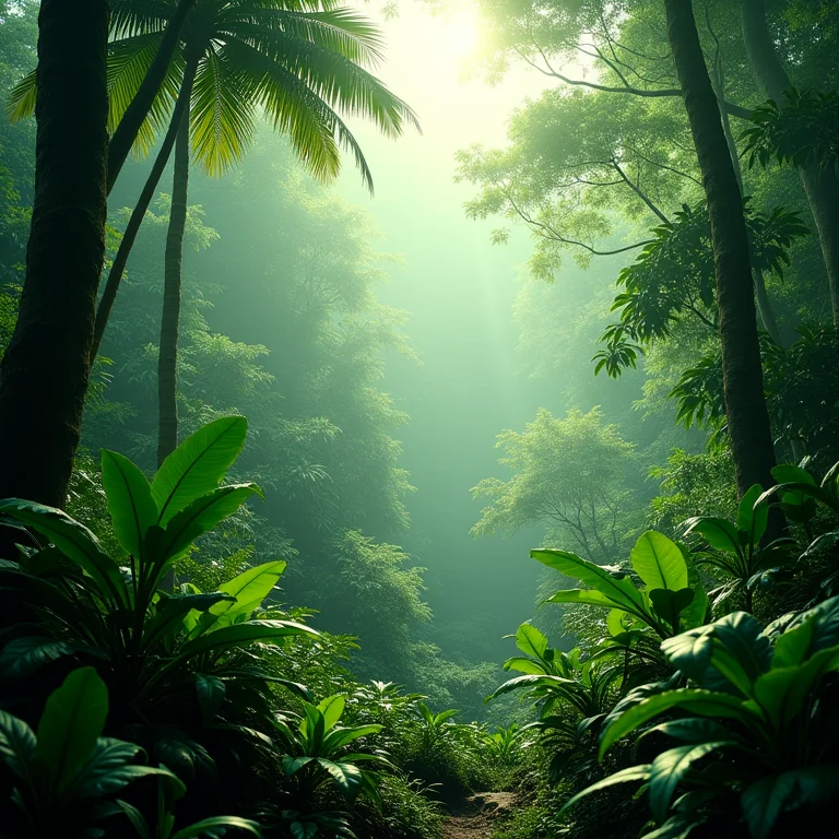 A exuberância da floresta Amazônica