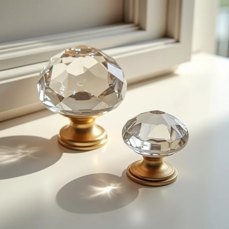 Detalhes de design de cristaleiras modernas