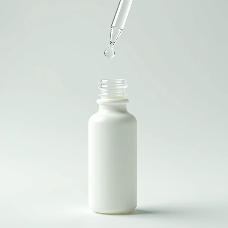 Frasco de sérum de ácido hialurônico