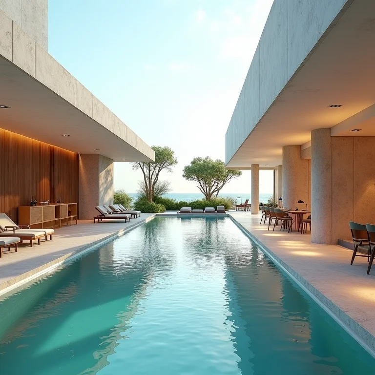 Infraestrutura completa de um resort de luxo