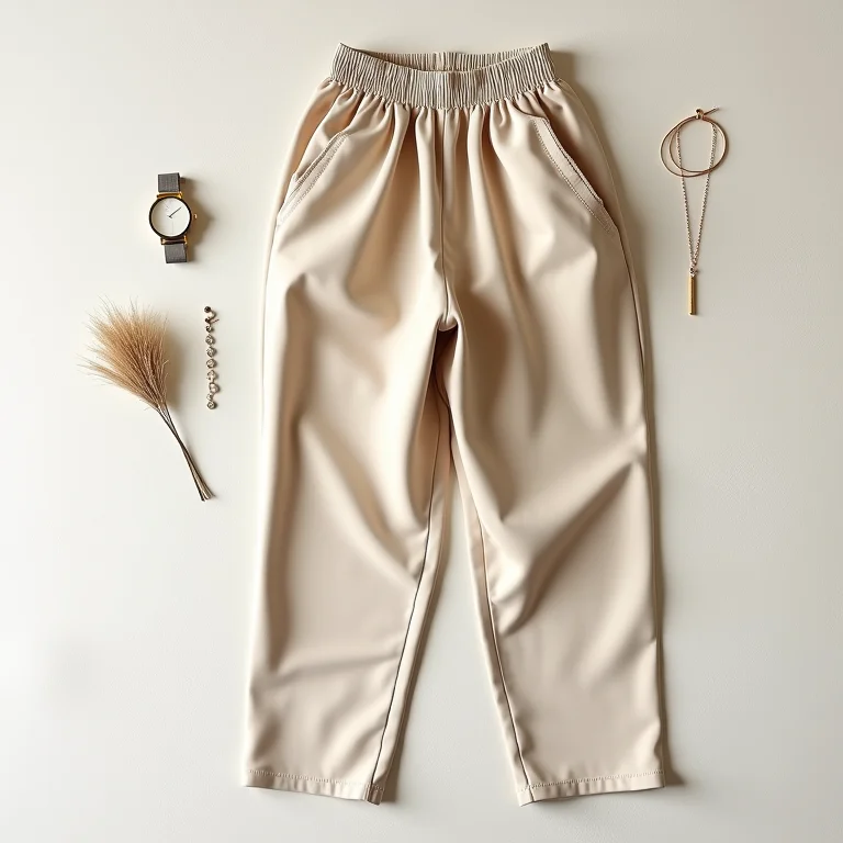 Look minimalista e elegante com calça de cirrê