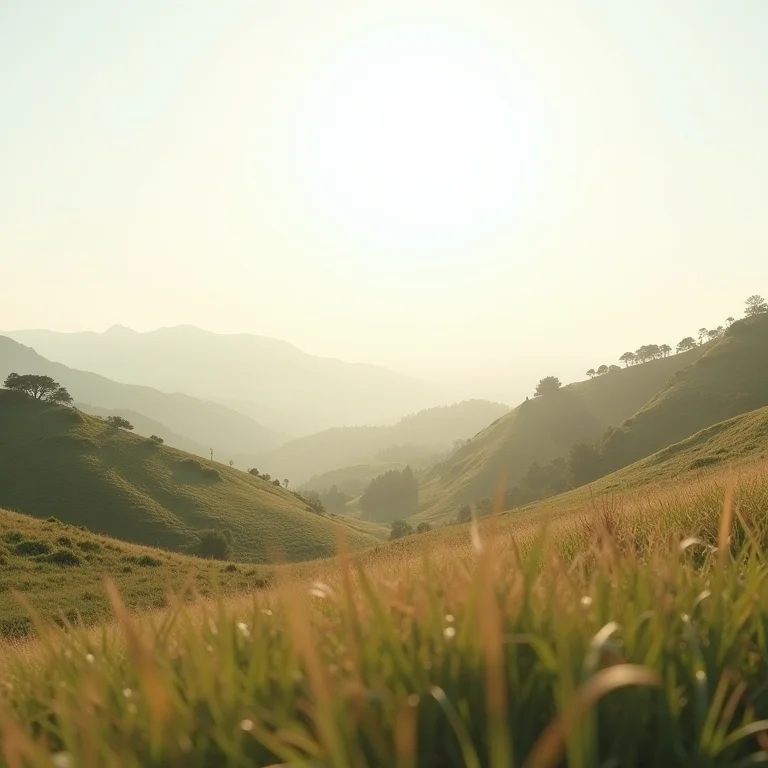 Paisagem com profundidade de campo nítida do primeiro ao último plano