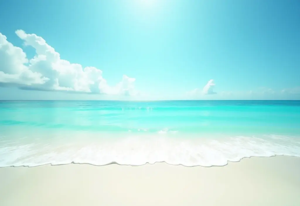 Paraíso tropical com águas cristalinas e areia branca