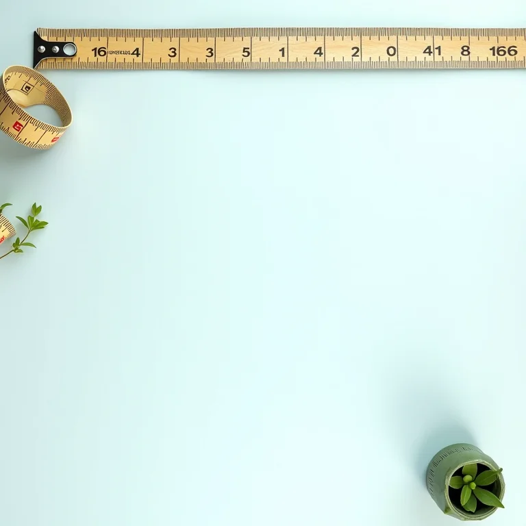 Planejamento de piscina pequena com ferramentas de medição e design