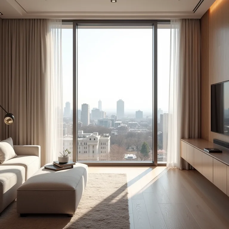 Quarto de hotel luxuoso em Washington D.C. com vista para a cidade