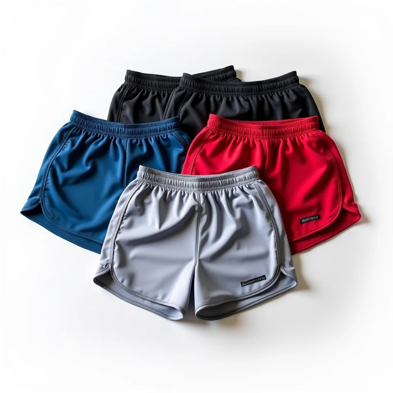 Variedade de shorts de academia.