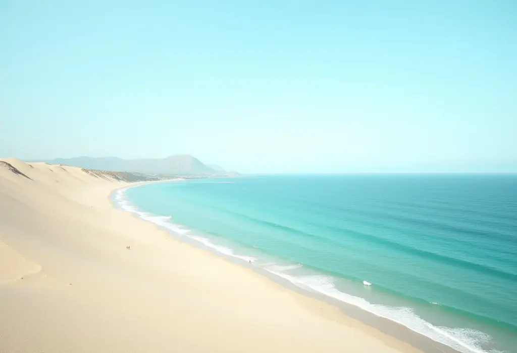 Vista panorâmica da costa de Santa Catarina