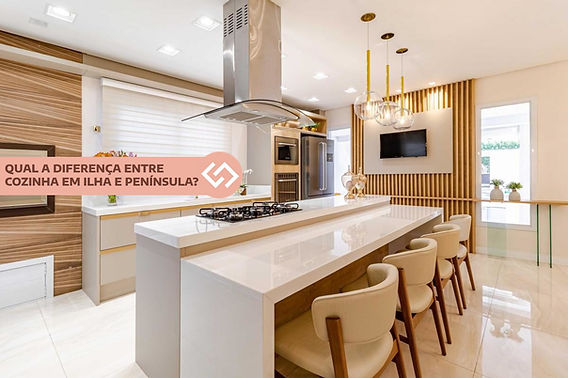 Cozinha com Península em Apartamentos Pequenos: Dicas de Otimização