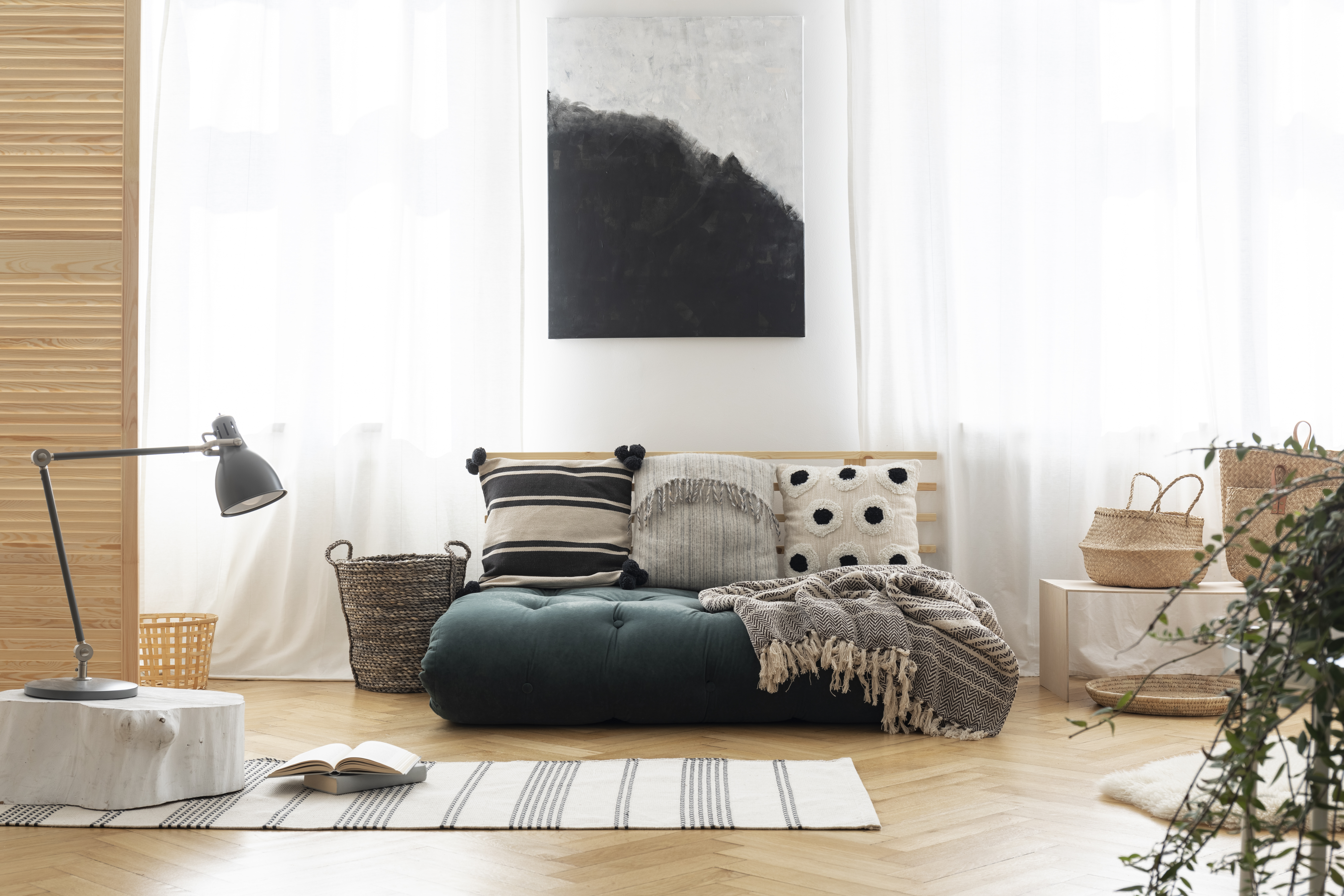 Toques Boêmios com Futons: Cores e Texturas que Encantam - inspiração 2