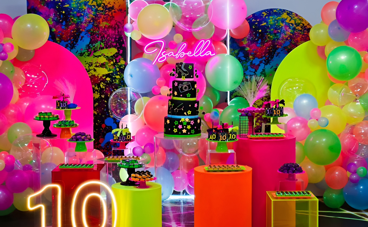 Detalhes Que Fazem a Diferença: Toalhas, Copos e Utensílios Neon - inspiração 1