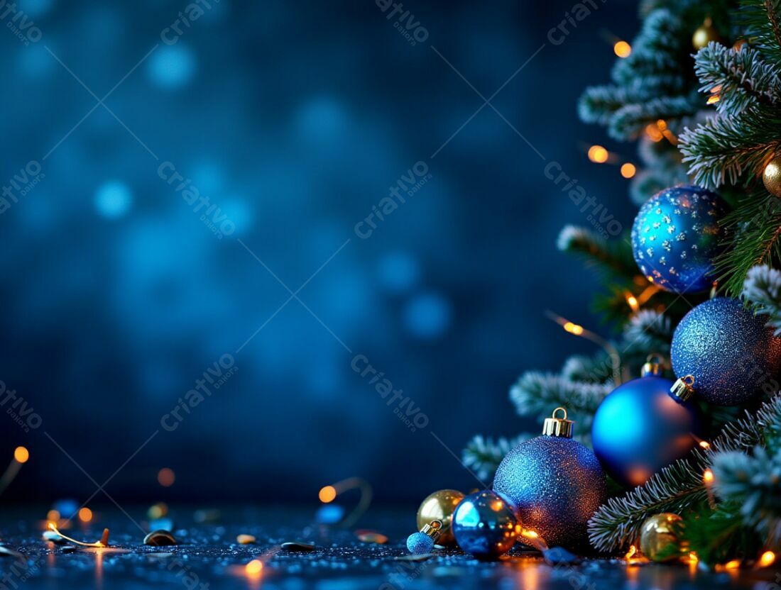 DIY: Enfeites de Natal Azuis para uma Árvore Única