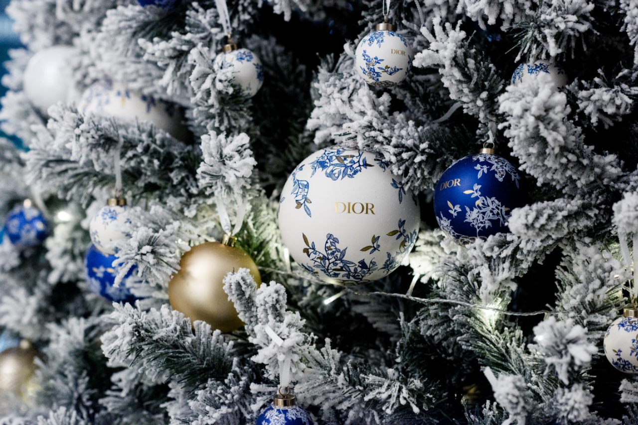 decoração de natal azul