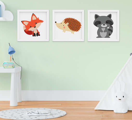 decoração de quarto de bebê raposa