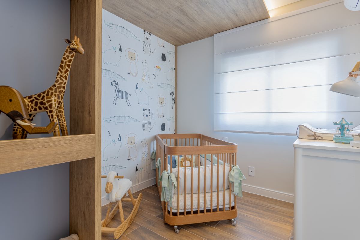 decoração de quarto de bebê safári