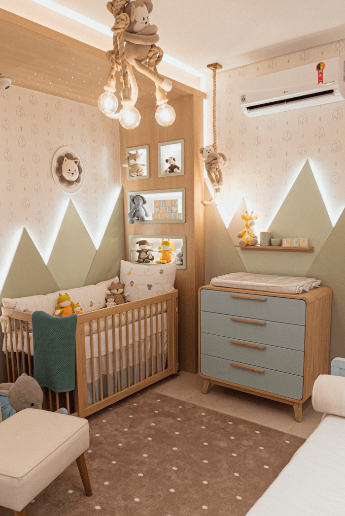 Como escolher as cores ideais para um quarto de bebê safari