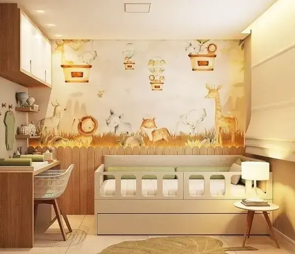 Como escolher as cores ideais para um quarto de bebê safari
