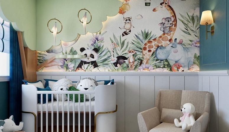 Iluminação perfeita para o quarto de bebê safari: conforto e segurança