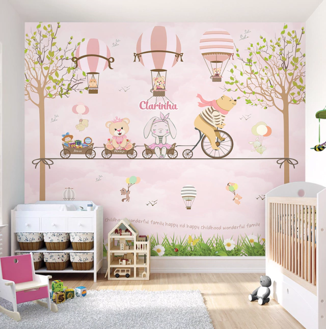Os melhores papéis de parede e adesivos para um quarto de bebê safari