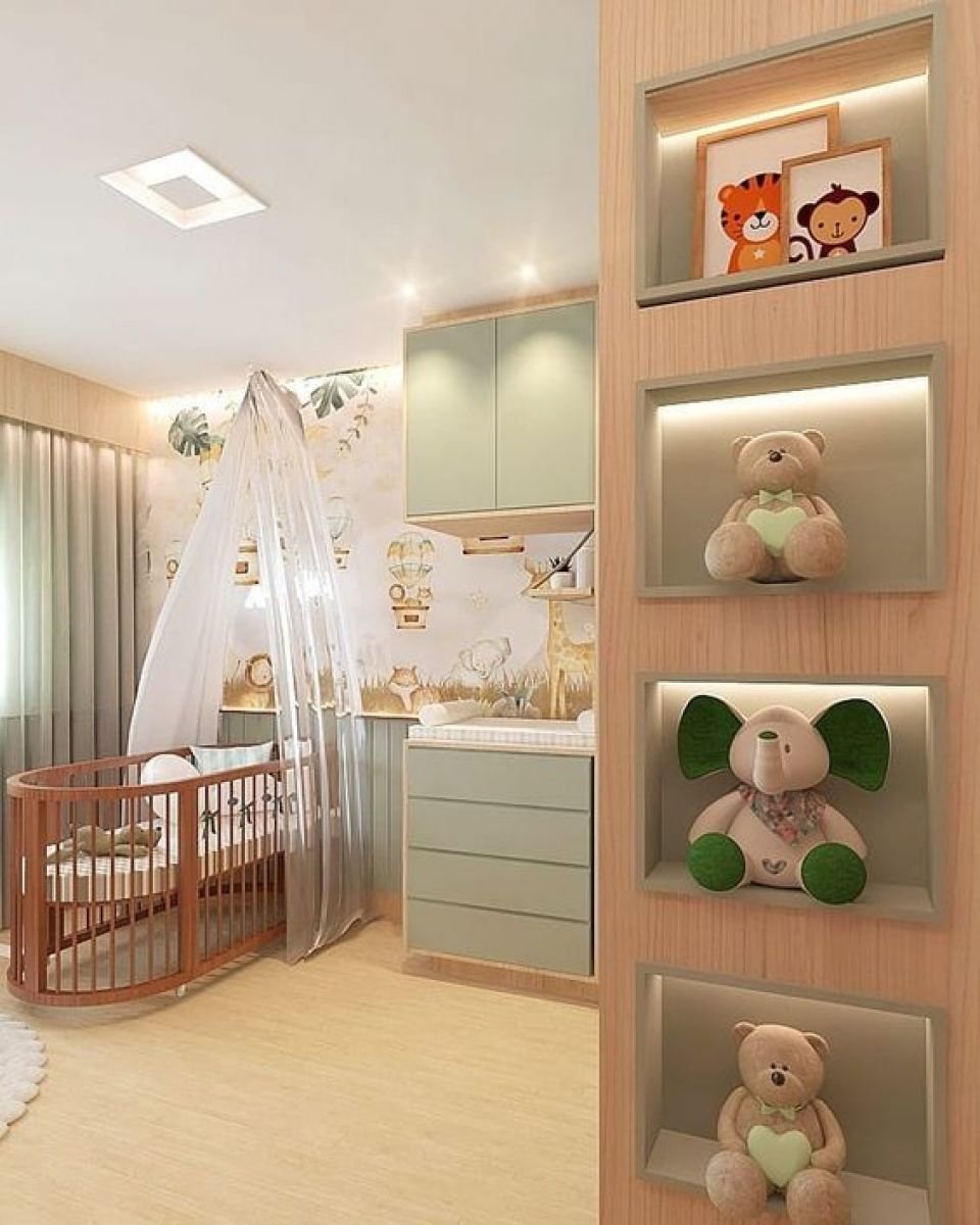Como escolher as cores ideais para um quarto de bebê safari