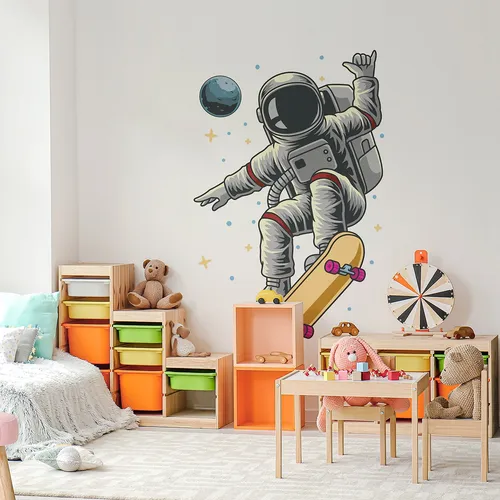 decoração de quarto infantil astronauta