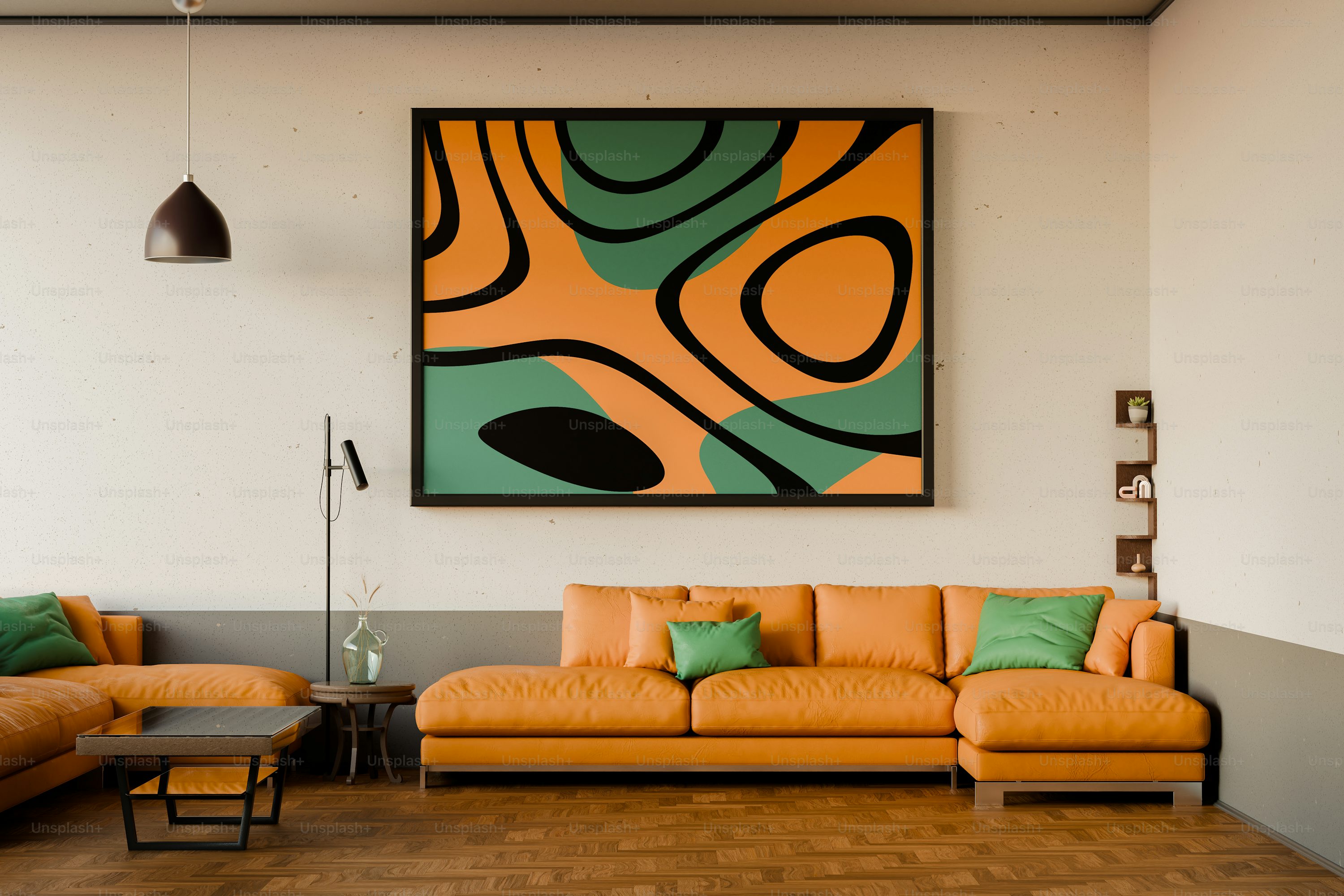 sala com dois sofás