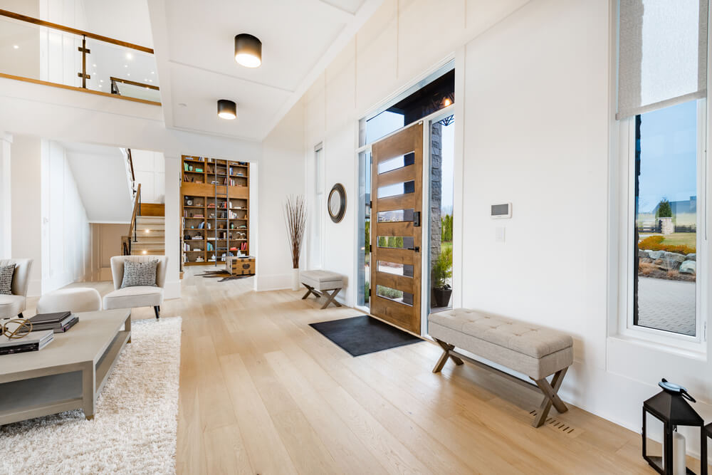 sala com pé direito alto