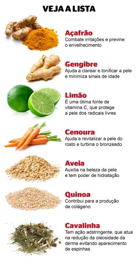 alimentos que melhoram a pele