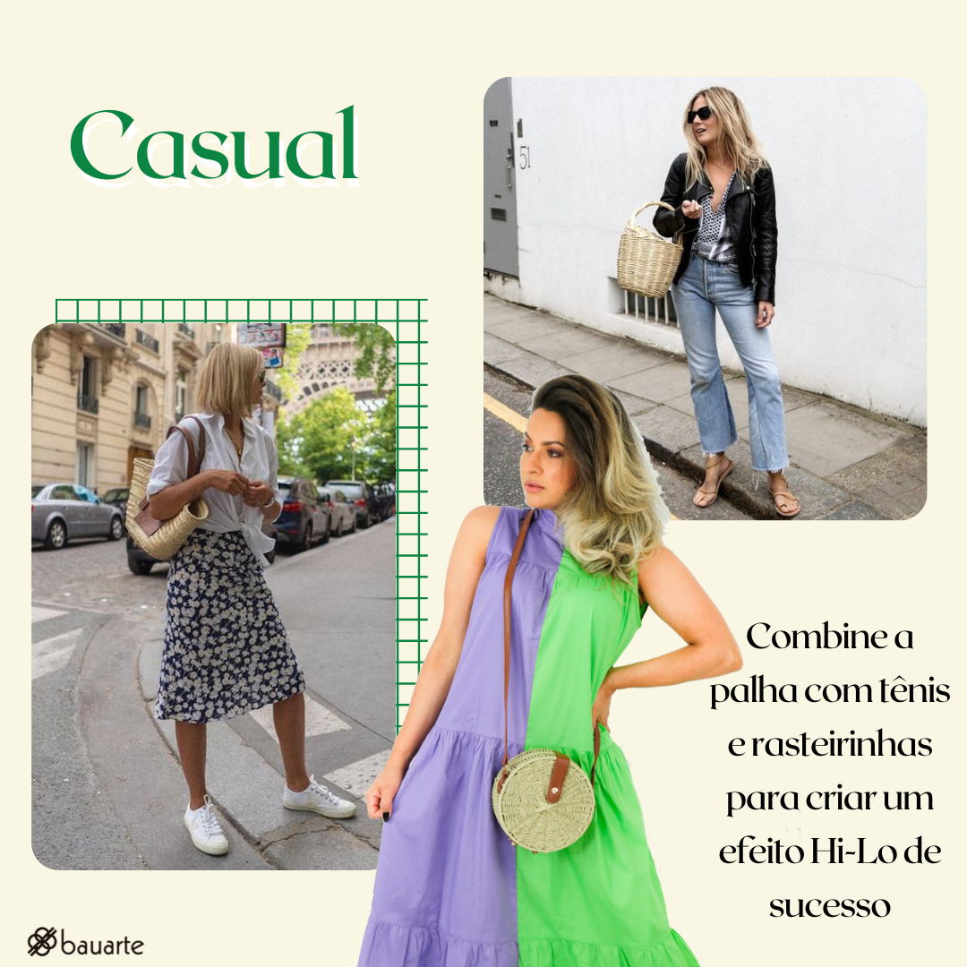 bolsa de palha como usar na cidade