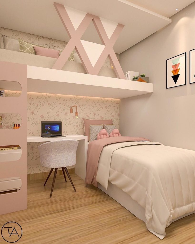 DIY: Construa sua própria cama suspensa com escrivaninha