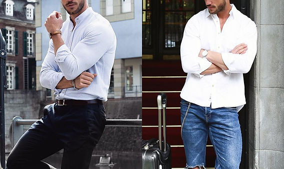 camisa social para fora da calça