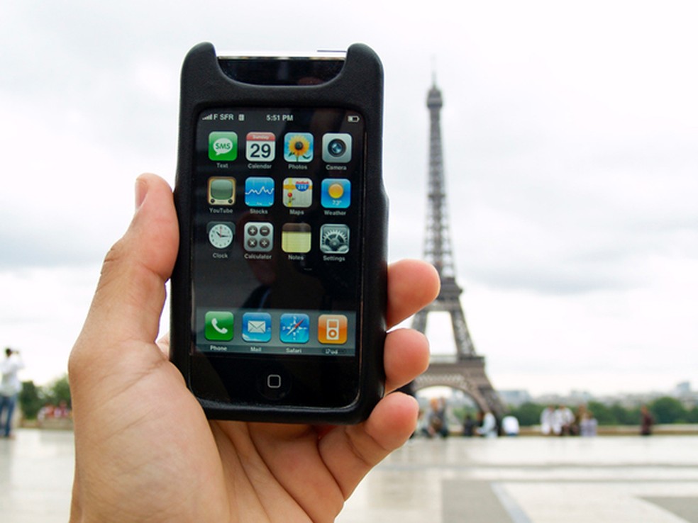 celular no exterior