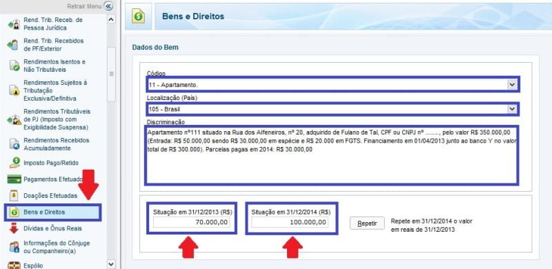 como declarar imóveis no ir